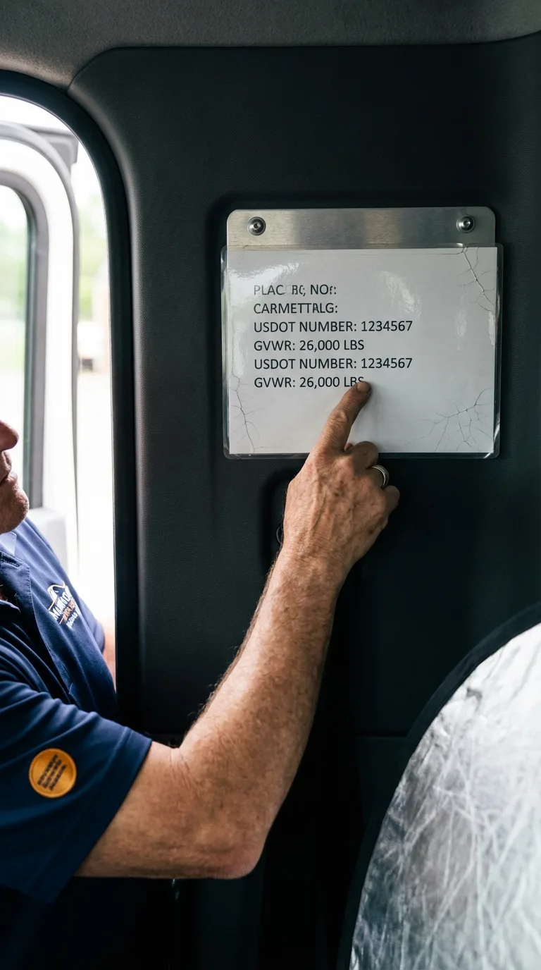USDOT licensing placard verification in Wynantskill